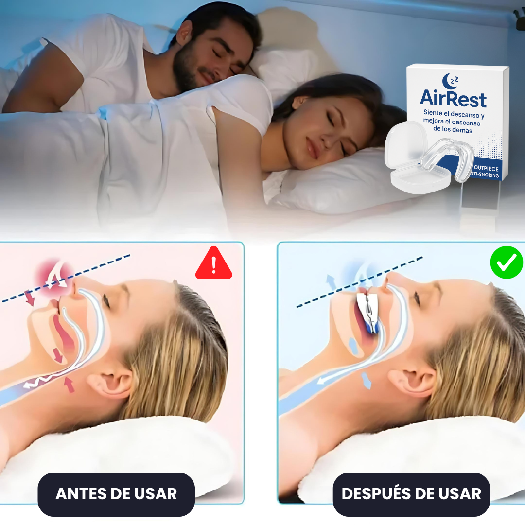 AirRest™ 2025 | Bucal anti-roncos e anti-apneia | Em Promoção