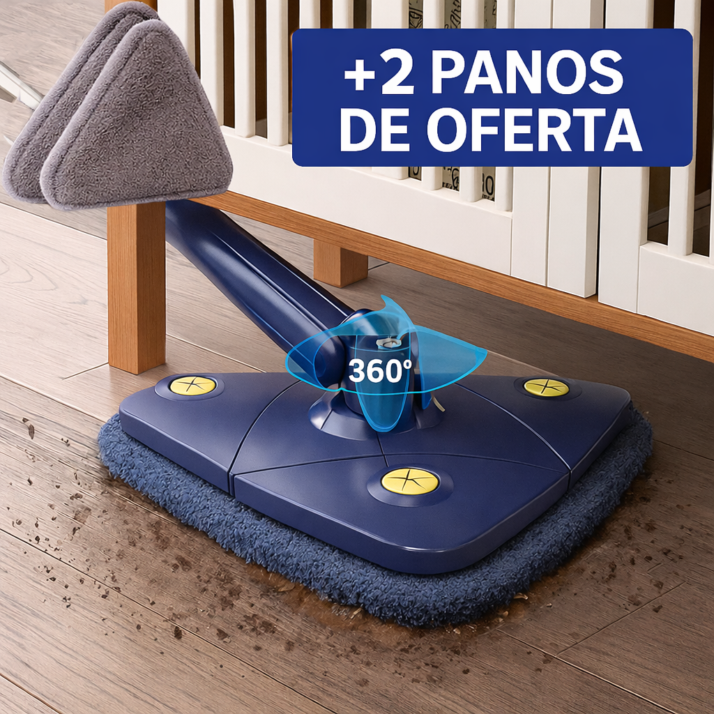 360Mop™ – Esfregona de Limpeza 360 + 2 panos de oferta | Oferta